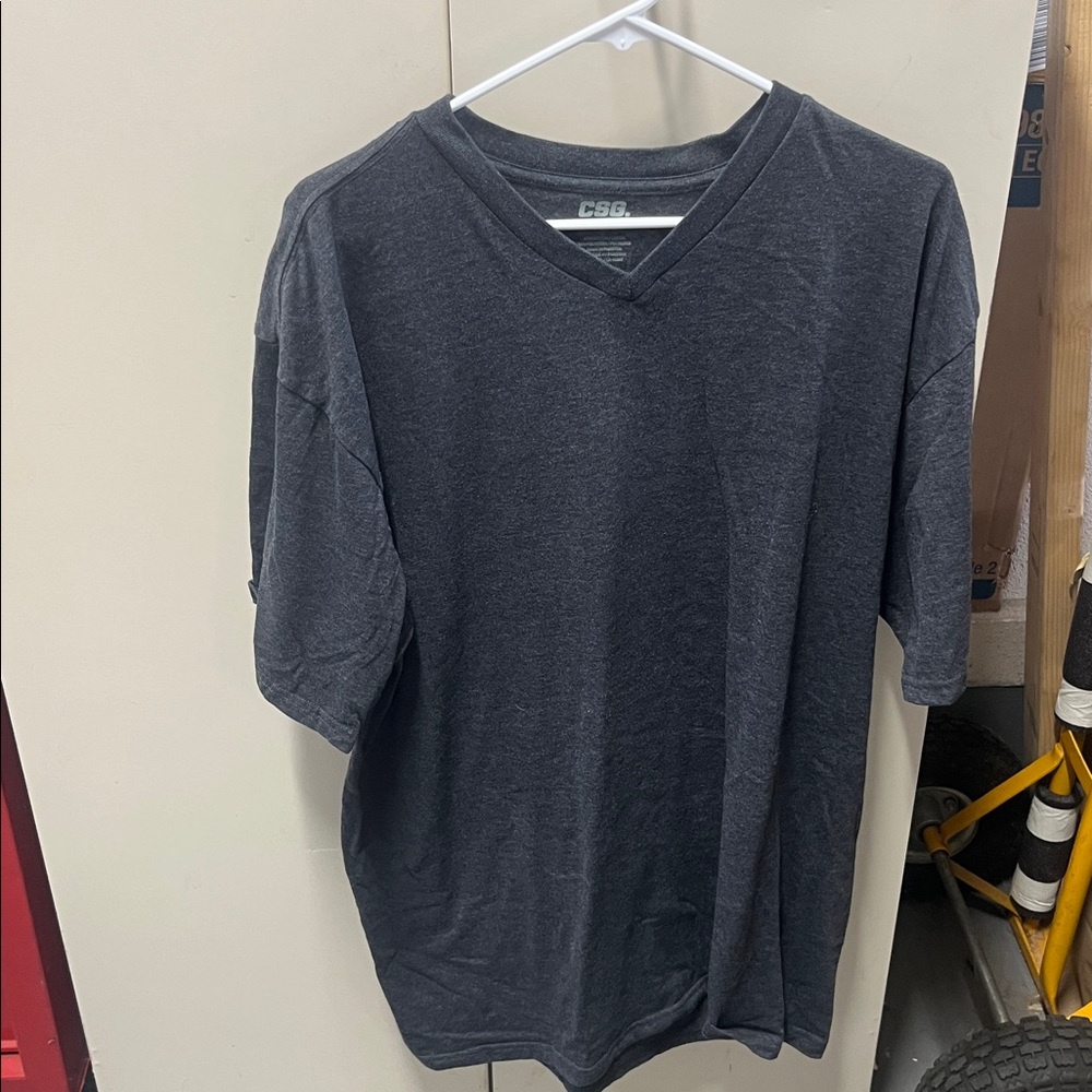 CSG Gray V-Neck T-Shirt